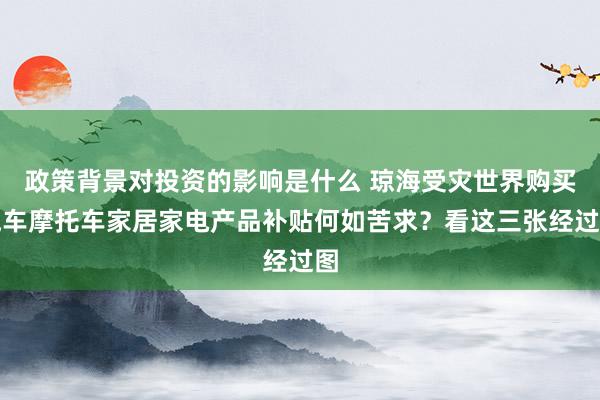 政策背景对投资的影响是什么 琼海受灾世界购买汽车摩托车家居家电产品补贴何如苦求？看这三张经过图