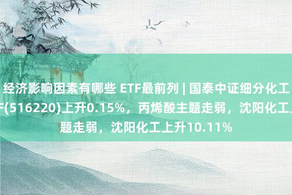 经济影响因素有哪些 ETF最前列 | 国泰中证细分化工产业主题ETF(516220)上升0.15%，丙烯酸主题走弱，沈阳化工上升10.11%