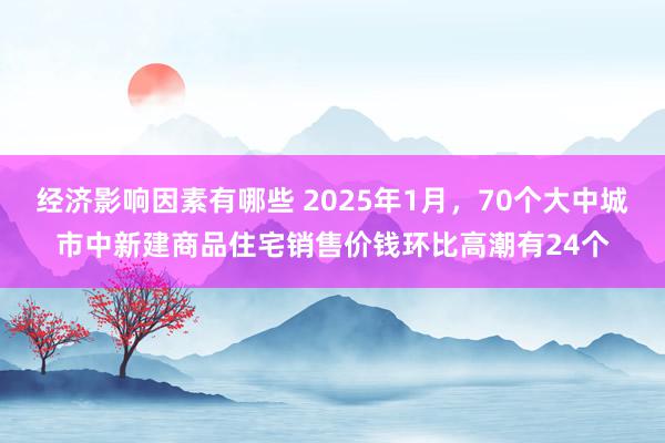 经济影响因素有哪些 2025年1月，70个大中城市中新建商品住宅销售价钱环比高潮有24个